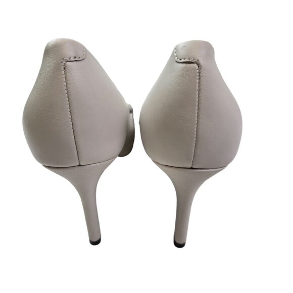 NWT/NWOB Karl Lagerfeld Leather Shivani Chain & Pear Embellished Heels Size 9 - Picture 6 of 9